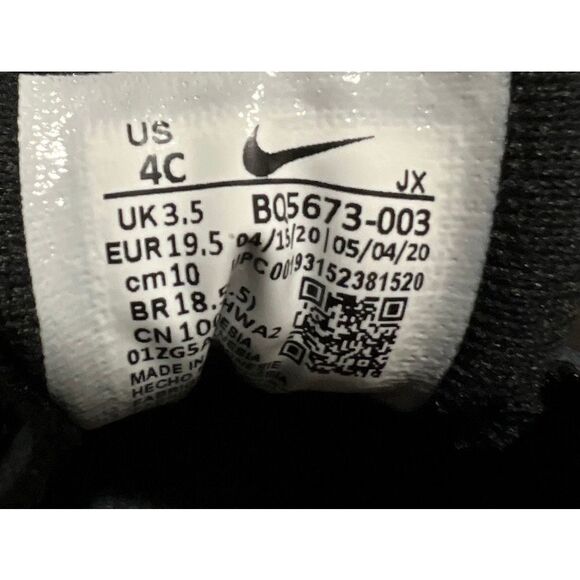 NWOB Toddler Nike Revolution 6 Hook N Loop Running Shoes Size 4C - Picture 4 of 6